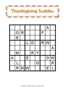 12 Thanksgiving Puzzle Packet