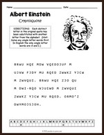 Albert Einstein Cryptoquote thumbnail