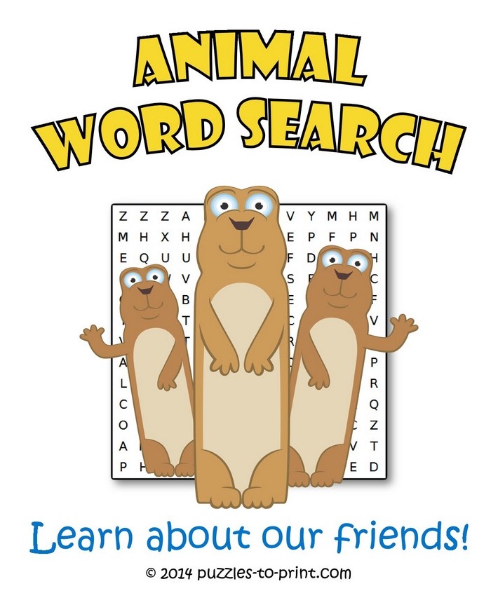 Animal Word Searches