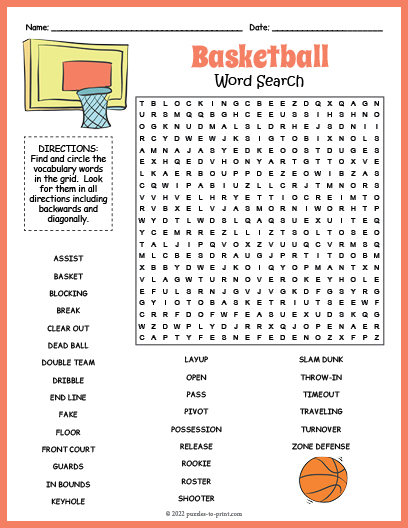 basketball-word-search