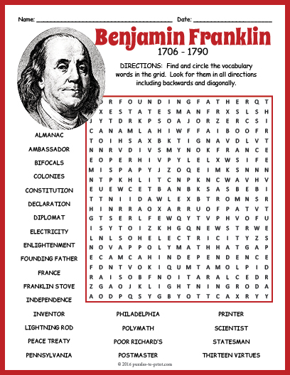 Biographical Puzzle Worksheet Activities