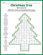 Christmas Tree Word Search thumbnail