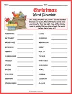 Christmas Word Scramble Thumbnail