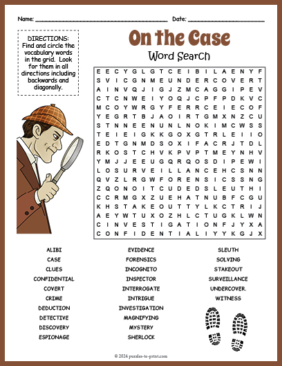 Detective Word Search