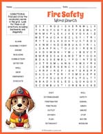 Fire Safety Word Search Thumbnail