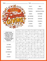 Friendsgiving Word Search Thumbnail