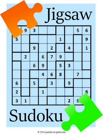 jigsaw sudoku printable puzzles