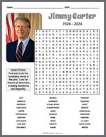 Jimmy Carter Word Search Thumbnail