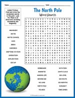 North Pole Word Search Thumbnail