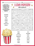 Popcorn Word Search Thumbnail