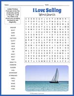 Sailing Word Search Thumbnail