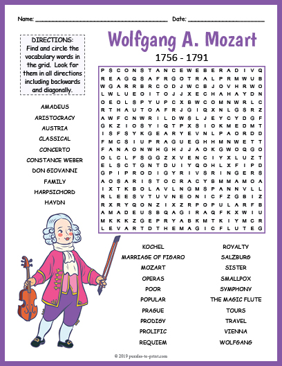 Biographical Puzzle Worksheet Activities