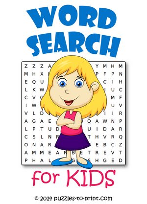 21  Free Printable Word Search Puzzles For Kindergarten : Free Coloring